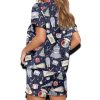 Polar Express Christmas Silky Satin Pajama Set For Women