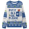 Put It In A Doc Please Ugly Christmas Sweater
