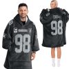 Raiders Crosby 98 Captain Football Unisex Blanket Hoodie