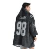 Raiders Crosby 98 Captain Football Unisex Blanket Hoodie