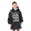 Raiders Crosby 98 Captain Football Unisex Blanket Hoodie