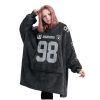 Raiders Crosby 98 Captain Football Unisex Blanket Hoodie