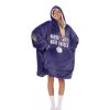 Ravens Jackson 8 Nobody Cares Work Harder Football Unisex Blanket Hoodie