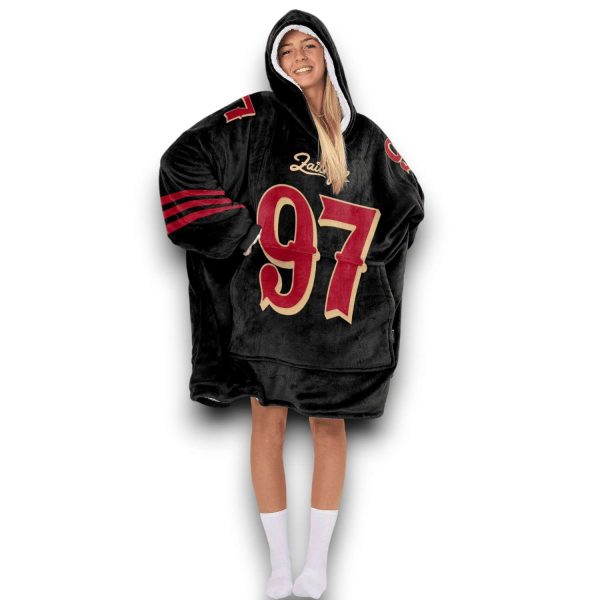 SF 49ers Faithful Bosa 97 Football Unisex Blanket Hoodie