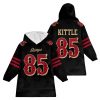 SF 49ers Faithful Kittle 85 Football Unisex Blanket Hoodie
