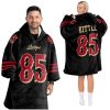 SF 49ers Faithful Kittle 85 Football Unisex Blanket Hoodie