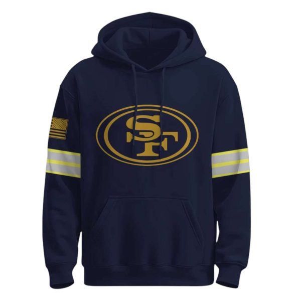 SF 49ers Retired But Forever A Firefighter At Heart 2025 Hoodie