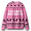 Save A Horse Ride A Mustache Christmas Ugly Sweater 1