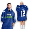 Seahawks 12 North Fan 12 Football Unisex Blanket Hoodie 6 Seahawks 12 North Fan 12 Football Unisex Blanket Hoodie