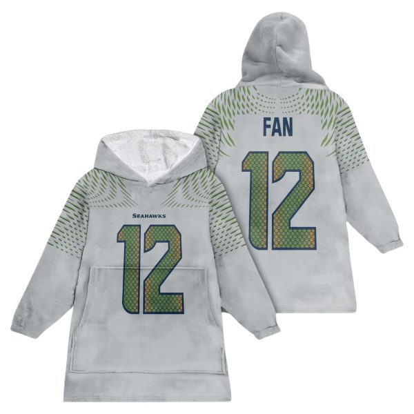 Seahawks Football Fan 12 Unisex Blanket Hoodie 1