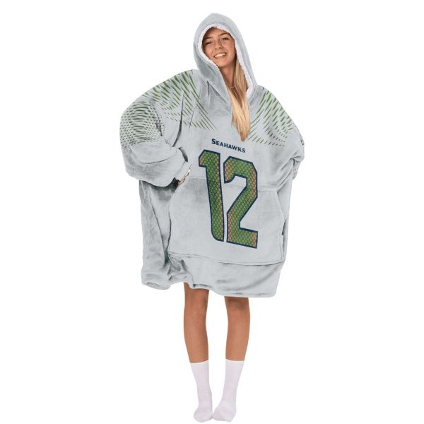 Seahawks Football Fan 12 Unisex Blanket Hoodie 3
