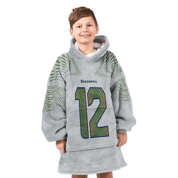 Seahawks Football Fan 12 Unisex Blanket Hoodie 5