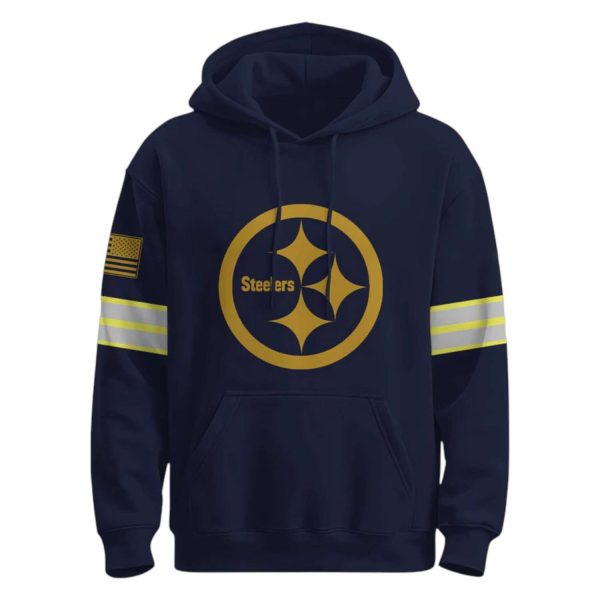 Steelers Retired But Forever A Firefighter At Heart 2025 Hoodie