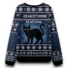The Yule Cat is Coming Jolakotturinn Er Ao Koma Christmas Ugly Sweater