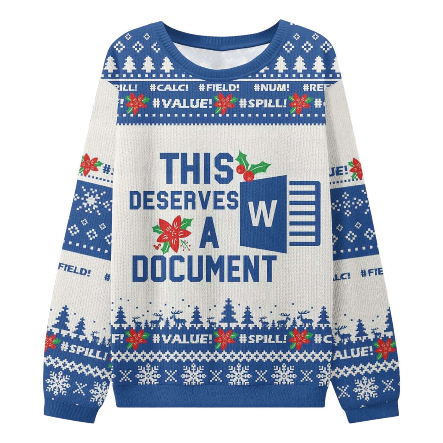 This Deserves A Document Ugly Christmas Sweater