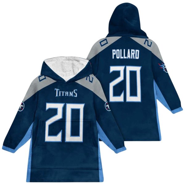 Titans Football Pollard 20 Unisex Blanket Hoodie 1