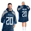Titans Football Pollard 20 Unisex Blanket Hoodie 2