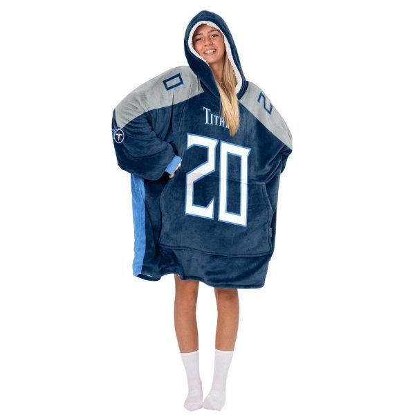 Titans Football Pollard 20 Unisex Blanket Hoodie 3
