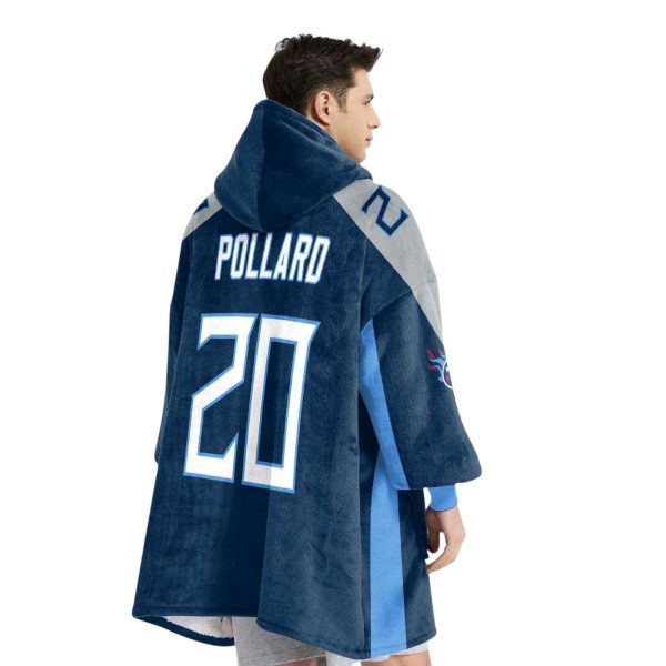 Titans Football Pollard 20 Unisex Blanket Hoodie 4