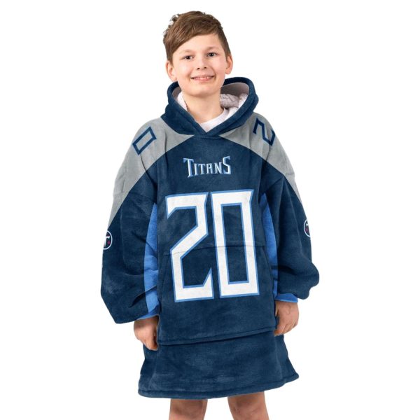 Titans Football Pollard 20 Unisex Blanket Hoodie 5