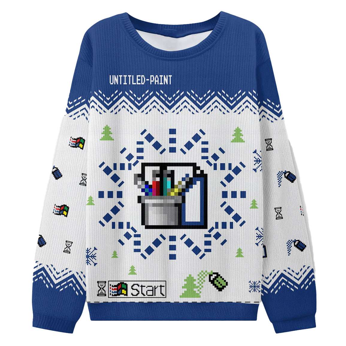 Untitled Paint Program Ugly Christmas Sweater