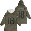 Viking Jefferson 18 Olive Salute To Service Football Unisex Blanket Hoodie 8 Viking Jefferson 18 Olive Salute To Service Football Unisex Blanket Hoodie