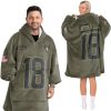 Viking Jefferson 18 Olive Salute To Service Football Unisex Blanket Hoodie 5 Viking Jefferson 18 Olive Salute To Service Football Unisex Blanket Hoodie