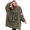 Viking Jefferson 18 Olive Salute To Service Football Unisex Blanket Hoodie 6 Viking Jefferson 18 Olive Salute To Service Football Unisex Blanket Hoodie