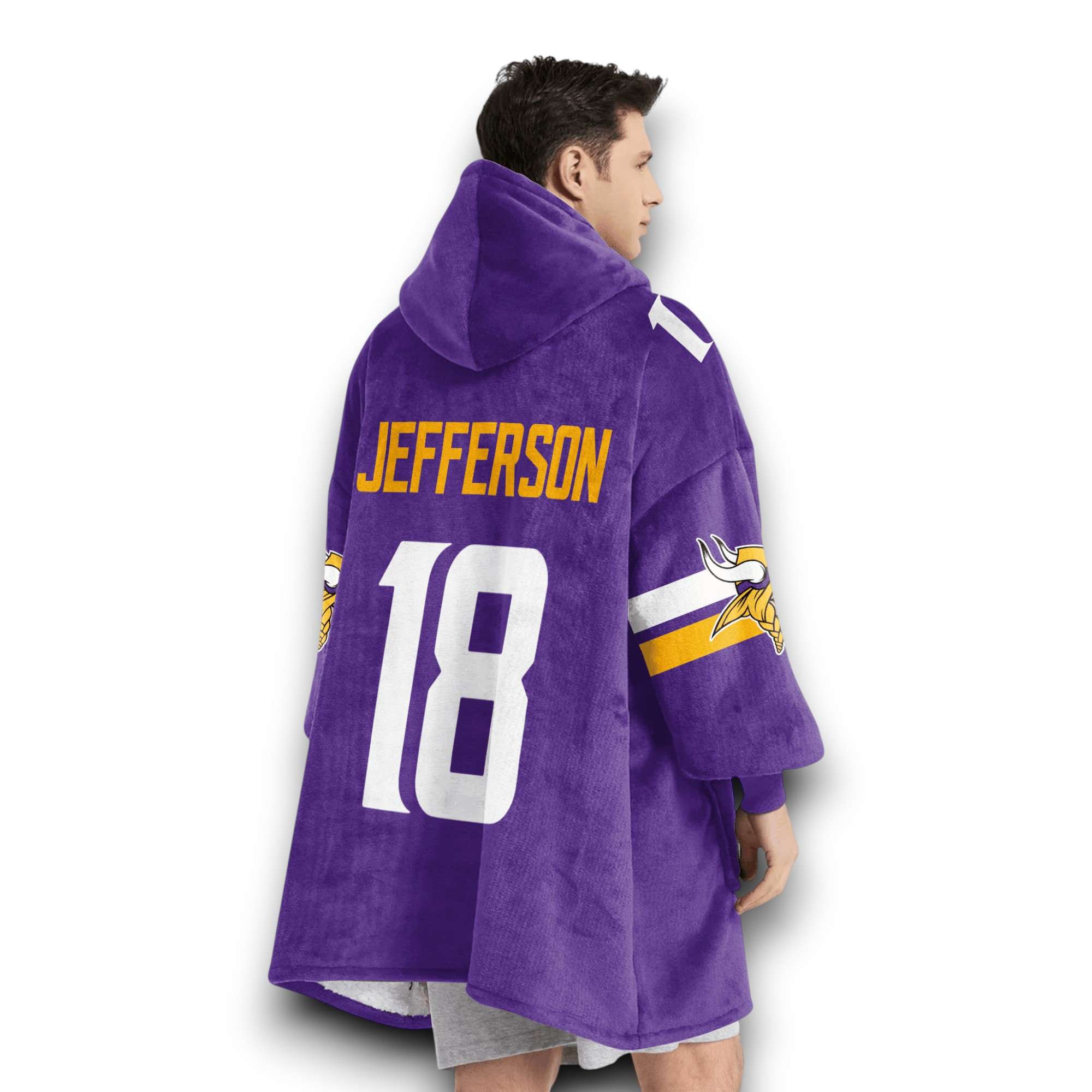 Vikings Hit The Griddy Jefferson 18 Football Unisex Blanket Hoodie 4 Vikings Hit The Griddy Jefferson 18 Football Unisex Blanket Hoodie