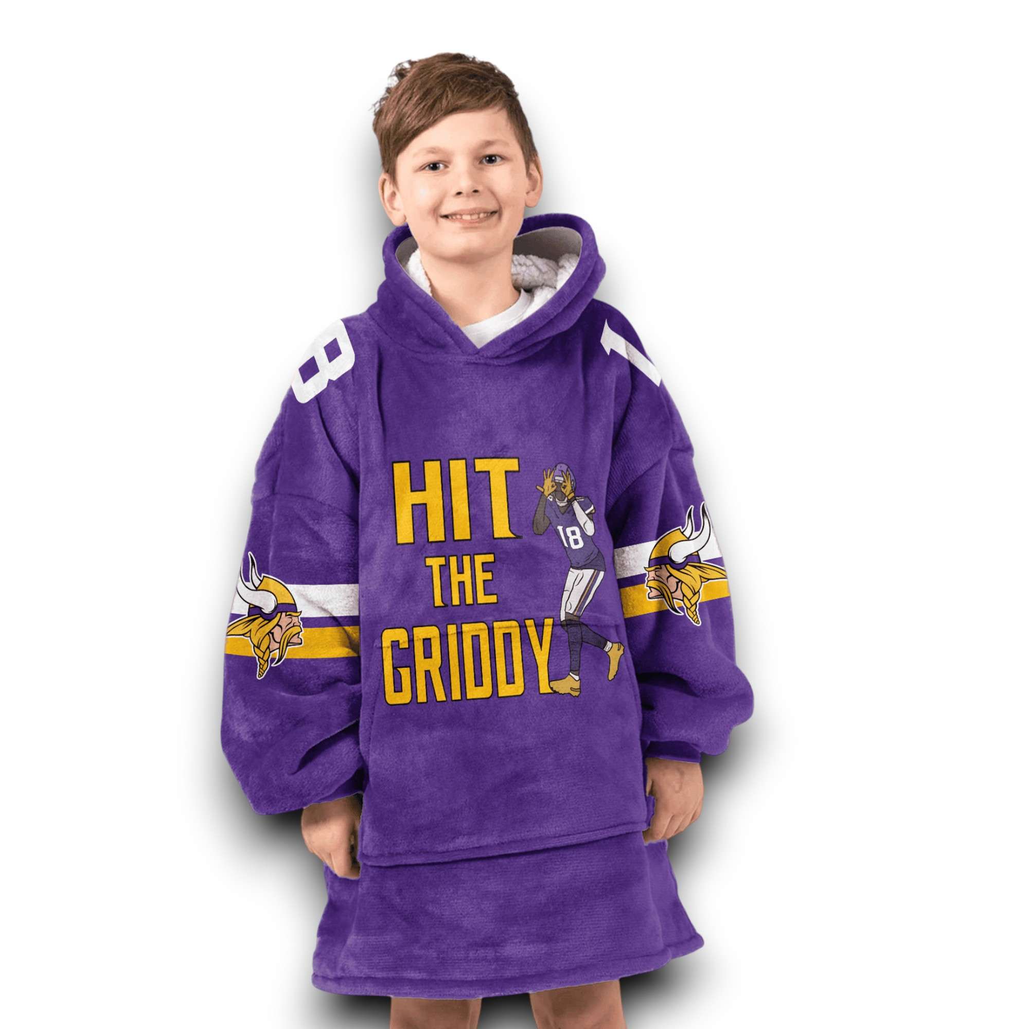 Vikings Hit The Griddy Jefferson 18 Football Unisex Blanket Hoodie 5 Vikings Hit The Griddy Jefferson 18 Football Unisex Blanket Hoodie