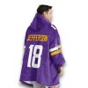 Vikings Purple Reign Jefferson 18 Football Unisex Blanket Hoodie 8 Vikings Purple Reign Jefferson 18 Football Unisex Blanket Hoodie