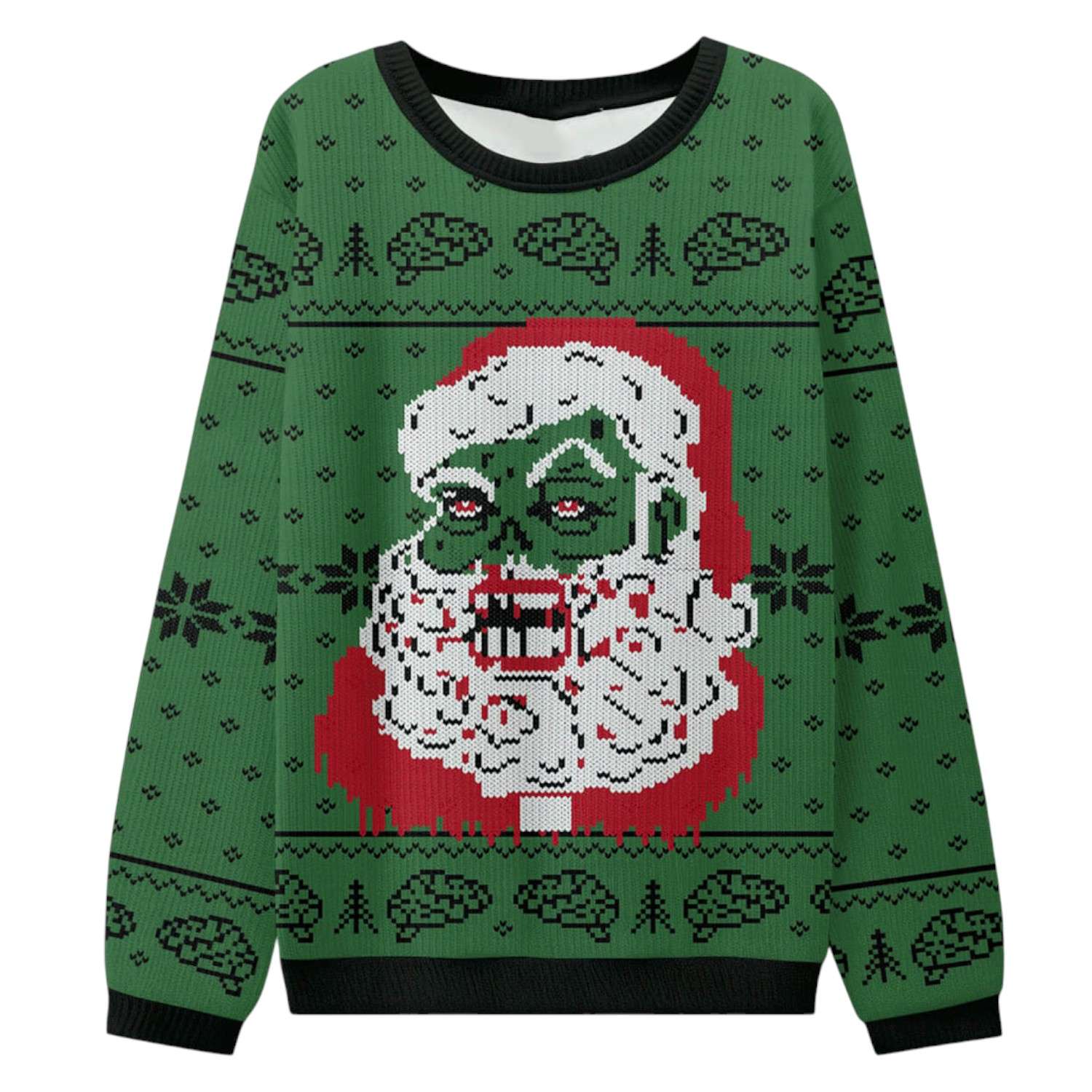 Zombie Santa Ugly Christmas Sweater 2025