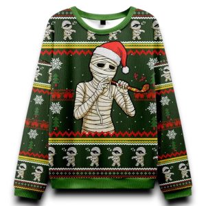 Mummy Santa Christmas Ugly Sweater