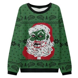 Zombie Santa Ugly Christmas Sweater 2025
